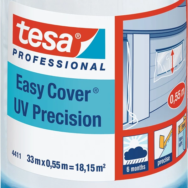 TESA Maskeringsfolie Professional Easy Cover UV Precision Outdoor 4411 TESA Maskeringsfolie Professional Easy Cover UV Precision Outdoor 4411