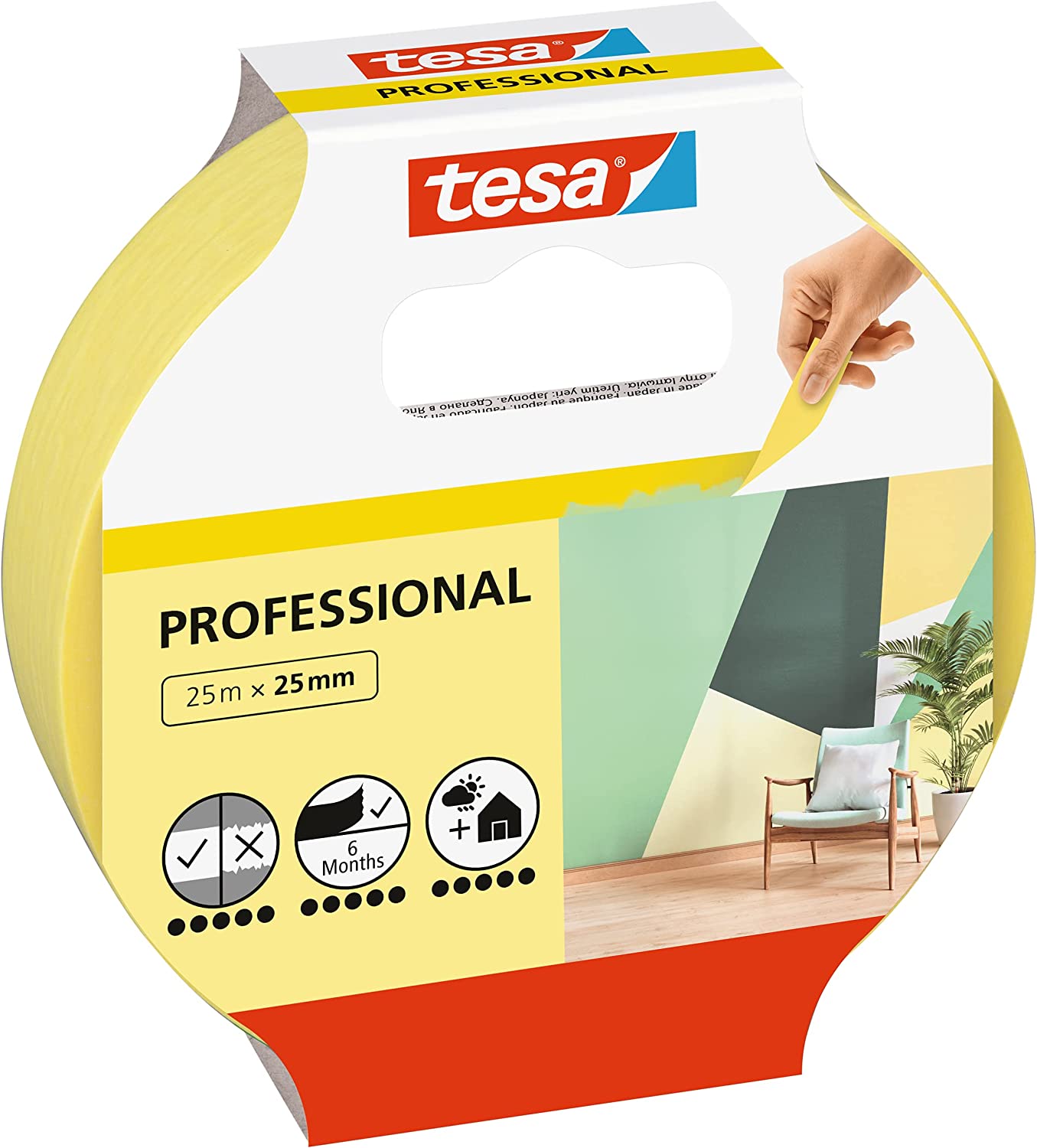 TESA Maskeringstejp Professional Indoor